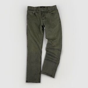 Banana Republic Athletic Corded Denim Dark Green Jeans Mens Size 30 Preppy Twee